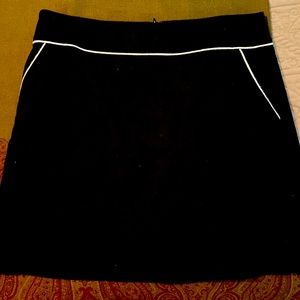 Black wool skirt